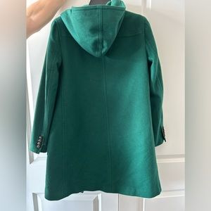 J. Crew Wool Cashmere Gem Green Coat